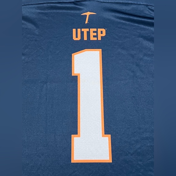 ProSphere‎ Men's UTEP Miners #1 Navy Sublimated Football Jersey size medium - Picture 6 of 12